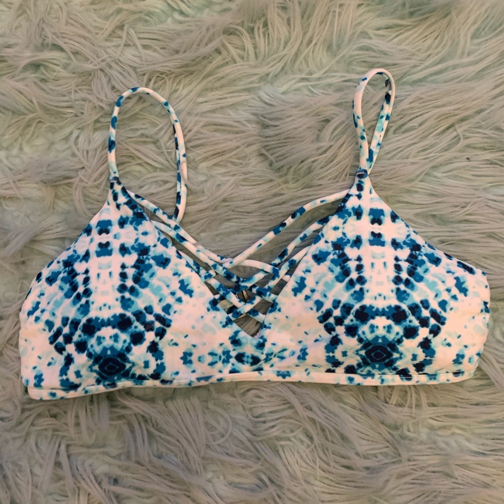 Hollister blue bikini top